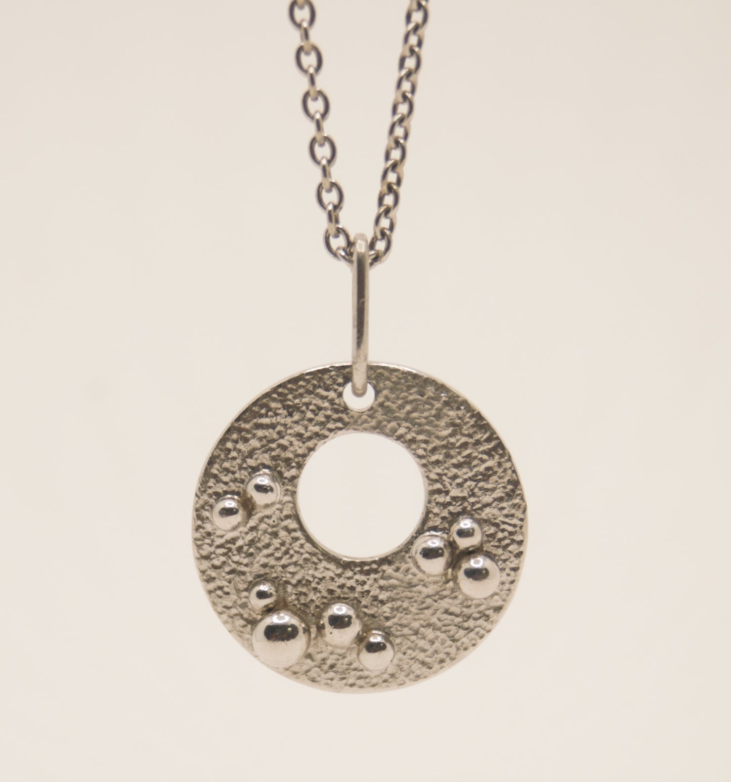 Pendentif cercle moderne Argent 925°