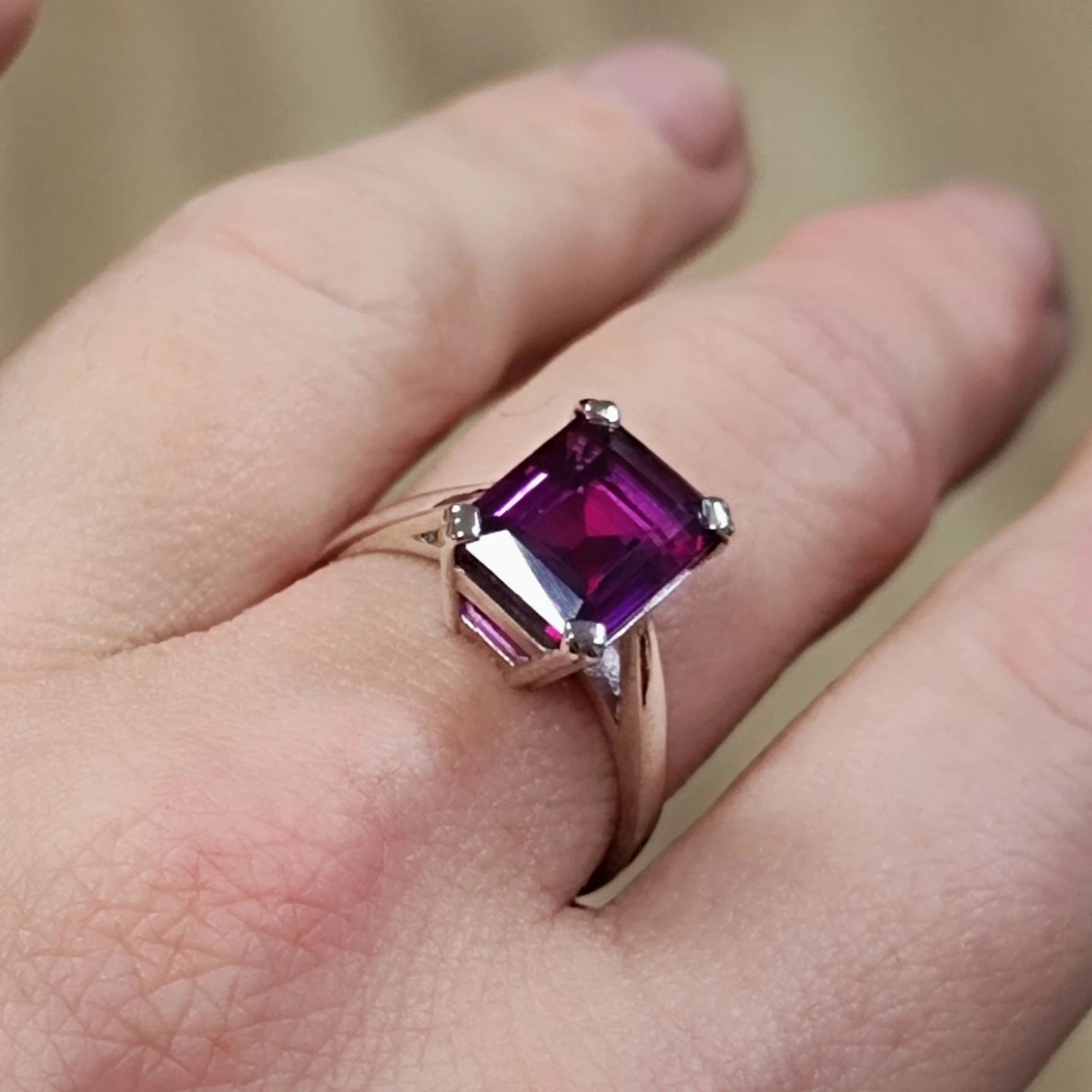 Bague rhodolite