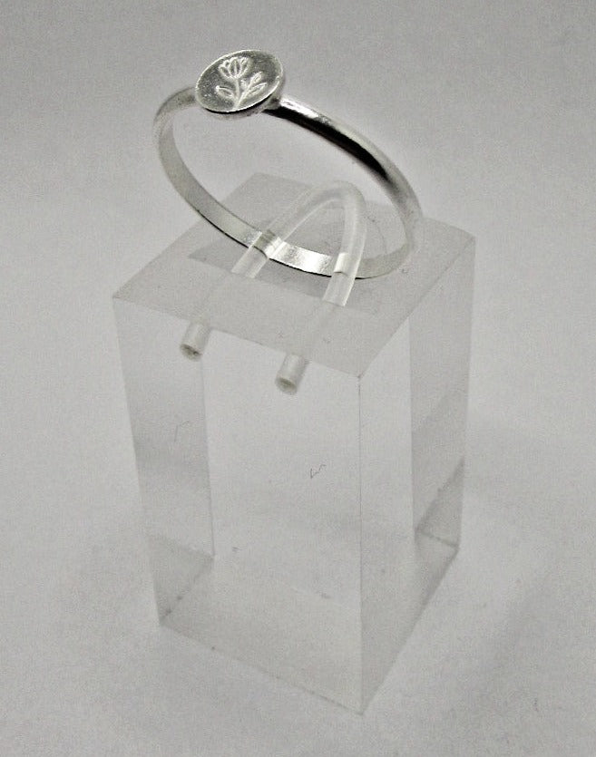 Bague Argent 925 motif Tulipe