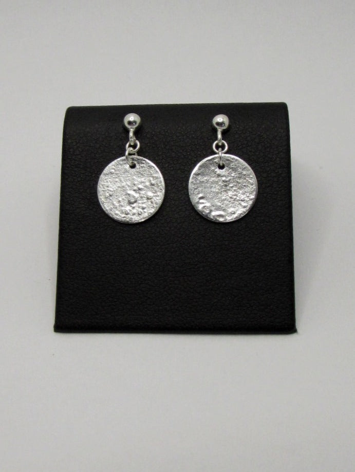 Boucles d'oreilles lune argent 925 №2 (moyenne lune)
