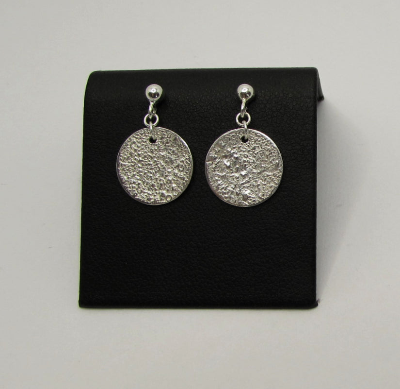 Boucles d'oreilles lune argent 925 №1 (grande lune)