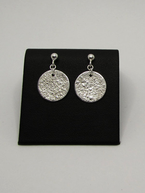 Boucles d'oreilles lune argent 925 №1 (grande lune)