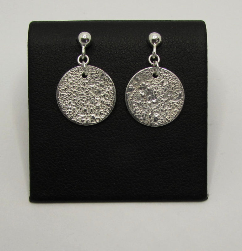 Boucles d'oreilles lune argent 925 №1 (grande lune)