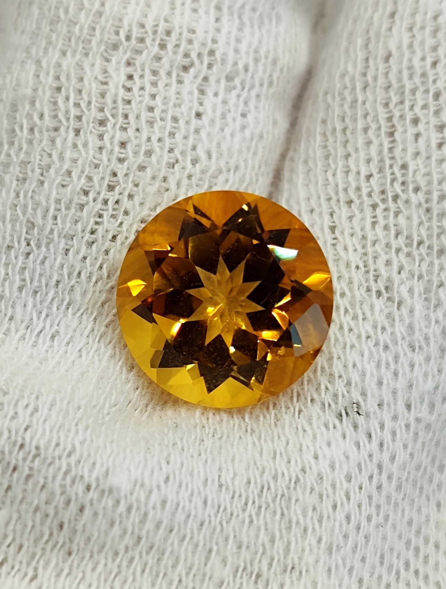 Citrine ronde 12mm