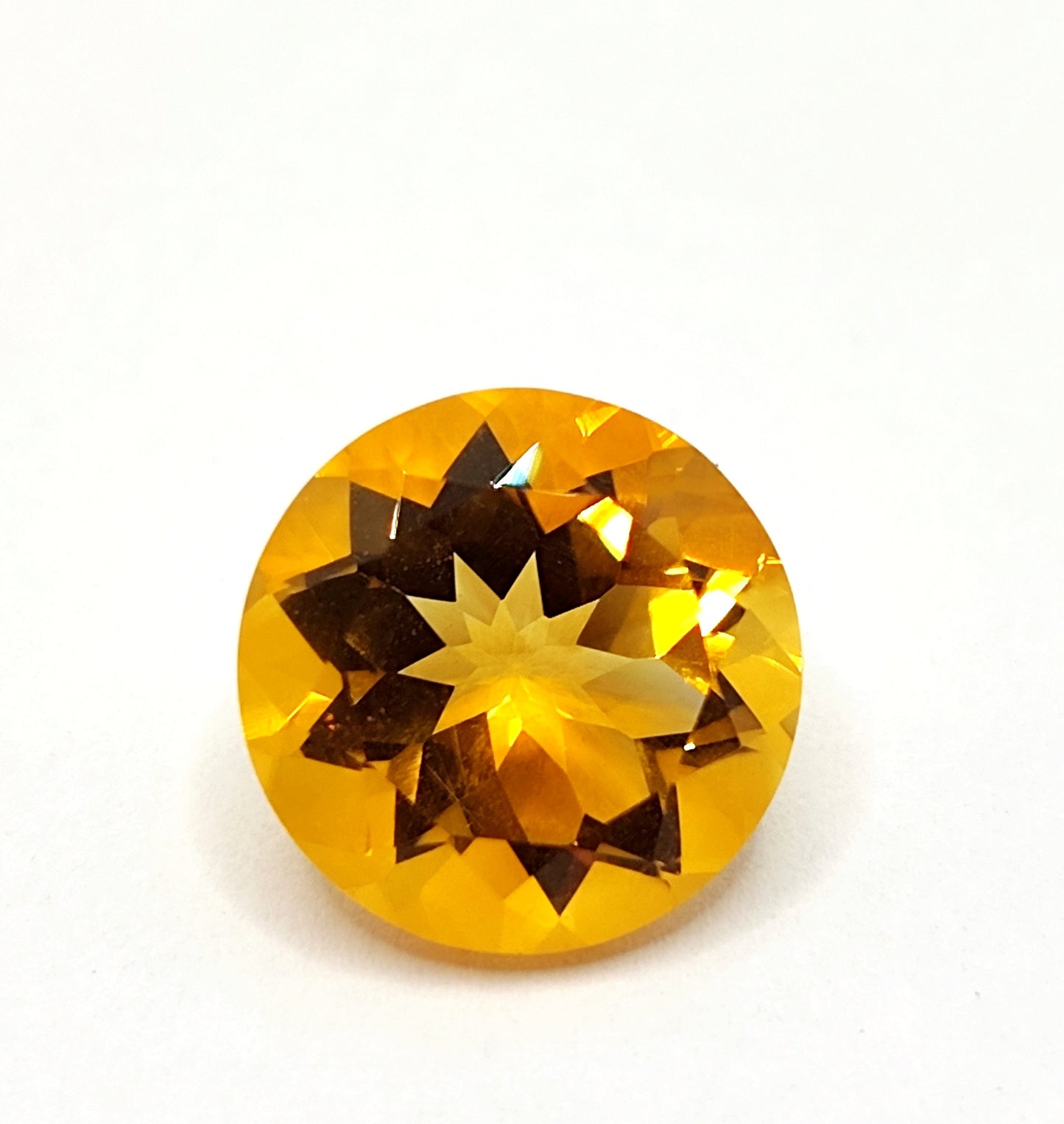 Citrine ronde 12mm