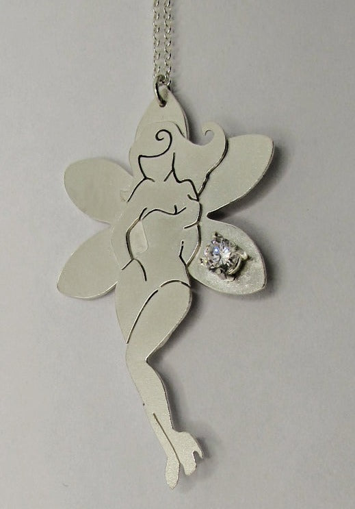 Collier "Elona", pin-up sur sa fleur